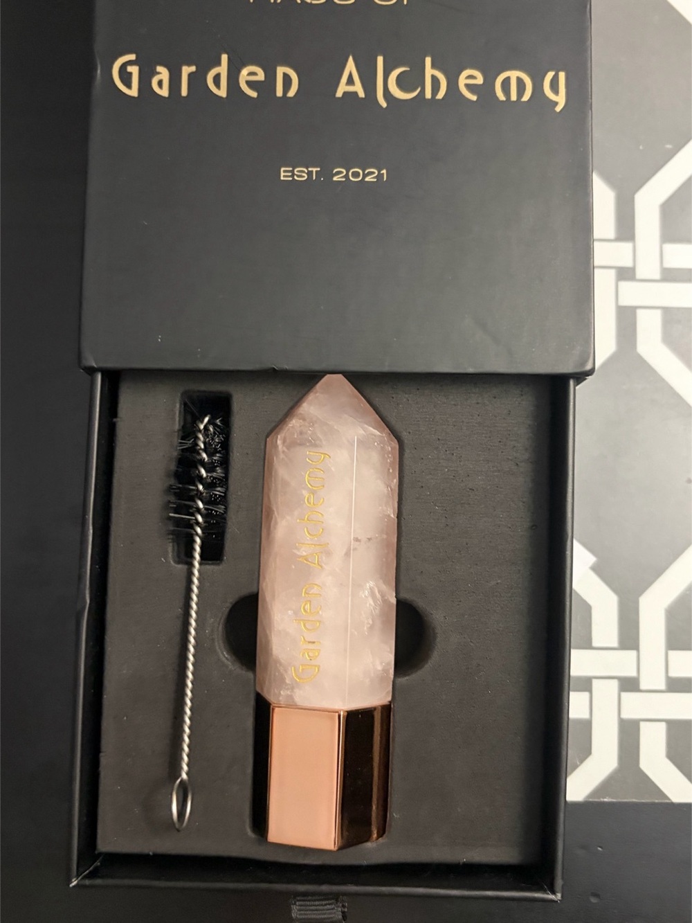 Garden Alchemy rose quartz roller(not filled)